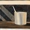 Maceta con pincel Still Life, años 70, Acuarela sobre papel, Imagen 2