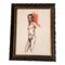 Male Nude, 1970s, Watercolor on Paper, Framed 1