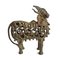 Statuetta India Nandi in bronzo antico, Immagine 3