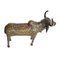Vintage Brass Tribal India Brahma Cow 5