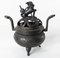 19th Century Chinese or Japanese Bronze Incense Burner Censer, Image 4