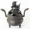 19th Century Chinese or Japanese Bronze Incense Burner Censer 2