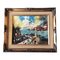 Frisco Waterfront California, anni '50, Dipinto su tela, Incorniciato, Immagine 1