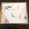 Desnudo abstracto, años 70, Dibujo a lápiz y tinta, Enmarcado, Imagen 2