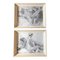 Dibujos de desnudos de mujeres, años 70, Carboncillo sobre papel, enmarcado. Juego de 2, Imagen 1