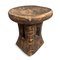 Vintage Bamileke Burn Pedestal Stool 2