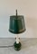 Mid-20th Century French Regency Green and Gold Tole Bouillotte Lamp 9