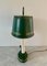 Mid-20th Century French Regency Green and Gold Tole Bouillotte Lamp 7