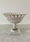 Reticulated White Porcelain and Gold Gilt Basket Compote 5