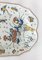 French or Dutch Faience Delft Polychrome Chinoiserie Platter 3