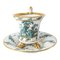 19th Century German Porcelain Teacup and Saucer from KPM, Set of 2 1