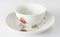 Taza de té y platillo floral de la Royal Vienna alemana, siglo XVIII, Imagen 13
