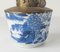 Lampada da tavolo da oppio blu e bianca, Cina, XVIII secolo, Immagine 3
