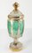 Bohemian Art Glass Moser Style Covered Urn 4