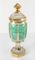 Bohemian Art Glass Moser Style Covered Urn 13