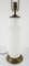 Lámpara de mesa francesa de vidrio opalino blanco, Imagen 2
