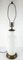 Lámpara de mesa francesa de vidrio opalino blanco, Imagen 11