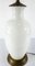 Lámpara de mesa francesa de vidrio opalino blanco, Imagen 8