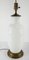 Lámpara de mesa francesa de vidrio opalino blanco, Imagen 3