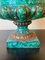 Early 20th Century Grand Tour Classical Faux Malachite Cast Iron Urn 3