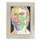 EJ Hartmann, Retrato masculino abstracto, años 90, Pintura sobre papel, Imagen 1