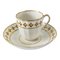 Antike georgische englische Royal Crown Derby Teetasse mit Untertasse, 2er Set 1