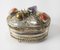 Vintage Silverplate Trinket Box with Ant and Semi-Precious Stones 4
