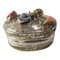 Portagioielli vintage placcato in argento con formica e pietre semipreziose, Immagine 1