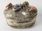 Vintage Silverplate Trinket Box with Ant and Semi-Precious Stones 9