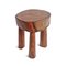 Vintage West African Wood Stool 2