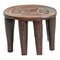 Mesa auxiliar Nupe vintage Mid-Century de madera con ocho patas, Imagen 1