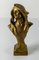 Early 20th Century Austrian Art Nouveau Gilt Bronze Bust by Franz Gruber 2