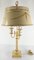 Late 20th Century Decorative Off White French Style Tole Table Lamp 5