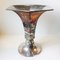 Vintage Scandinavian Art Deco Silver-Plated Hexagonal Floor Vase 1