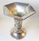 Vintage Scandinavian Art Deco Silver-Plated Hexagonal Floor Vase 7