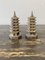 Silver Godinger Chinoiserie Pagoda Salt and Pepper Shakers, 1970s, Set of 2 7