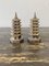 Silver Godinger Chinoiserie Pagoda Salt and Pepper Shakers, 1970s, Set of 2, Image 7