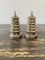 Silver Godinger Chinoiserie Pagoda Salt and Pepper Shakers, 1970s, Set of 2, Image 4