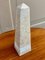 Neoclassical Marble Cream and Gray Obelisk, Image 3