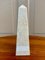 Neoclassical Marble Cream and Gray Obelisk, Image 5