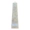 Neoclassical Marble Cream and Gray Obelisk, Image 1