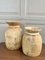 Antique Wabi-Sabi Hand Turned Bleached Raw Wooden Vessels, Set of 3 9