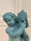 Querubín italiano neoclásico o estatua de jardín de piedra fundida Putto, Imagen 4