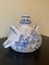 Vaso vintage in ceramica faience blu e bianco dipinto a mano, Italia, Immagine 3