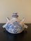 Vaso vintage in ceramica faience blu e bianco dipinto a mano, Italia, Immagine 12