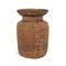 Vaso in legno rustico vintage India, Immagine 3