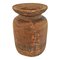 Vaso in legno rustico vintage India, Immagine 1