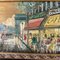 Escena de una calle de París, años 60, pintura sobre lienzo, enmarcado, Imagen 2