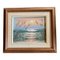 Marshland Seascape, Painting on Wood, 1960s, Framed 1