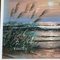 Paisaje marino pantanoso, pintura sobre madera, años 60, enmarcado, Imagen 2